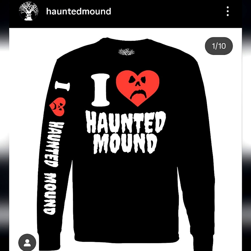 I Love Haunted Mound Longsleeve Tee